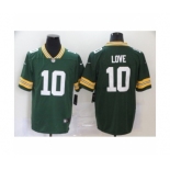 Green Bay Packers #10 jordan love Green Team Color Vapor Untouchable Limited Player Football Jersey