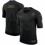 Men Green Bay Packers #33 Aaron Jones Nike 2020 Salute To Service Limited Jersey Black