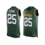 Men Nike Green Bay Packers #25 Marwin Evans Limited Green Player Name & Number Tank Top NFL Jersey