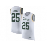 Men Nike Green Bay Packers #25 Marwin Evans White Rush Player Name & Number Tank Top NFL Jersey