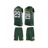 Men Nike Green Bay Packers #29 Kentrell Brice Limited Green Tank Top Suit NFL Jersey