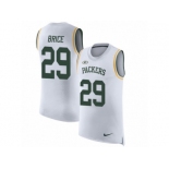 Men Nike Green Bay Packers #29 Kentrell Brice White Rush Player Name & Number Tank Top NFL Jersey