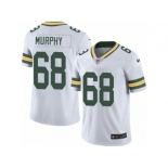 Men Nike Green Bay Packers #68 Kyle Murphy White Vapor Untouchable Limited Player NFL Jersey