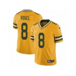 Men Nike Green Bay Packers #8 Justin Vogel Limited Gold Rush Vapor Untouchable NFL Jersey