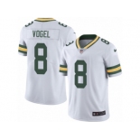 Men Nike Green Bay Packers #8 Justin Vogel White Vapor Untouchable Limited Player NFL Jersey