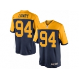 Men Nike Green Bay Packers #94 Dean Lowry Limited Navy Blue Alternate NFL Jersey