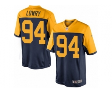 Men Nike Green Bay Packers #94 Dean Lowry Limited Navy Blue Alternate NFL Jersey