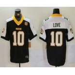 Men's Green Bay Packers #10 Jordan Love Black 2024 FUSE 13 Time World Champions Vapor Limited Stitched Jersey