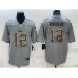 Men's Green Bay Packers #12 Aaron Rodgers Grey Atmosphere Fashion 2022 Vapor Untouchable Stitched Limited Jersey