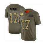 Men's Green Bay Packers #17 Davante Adams 2019 Olive Camo Salute to Service Limited Jersey