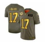 Men's Green Bay Packers #17 Davante Adams Limited Olive Gold 2019 Salute to Service Football Jersey