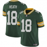 Men's Green Bay Packers #18 Malik Heath Green Vapor Untouchable Limited Stitched Jersey