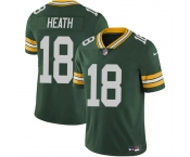 Men's Green Bay Packers #18 Malik Heath Green Vapor Untouchable Limited Stitched Jersey