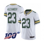 Men's Green Bay Packers #23 Jaire Alexander White Vapor Untouchable Limited Player 100th Season Football Jersey