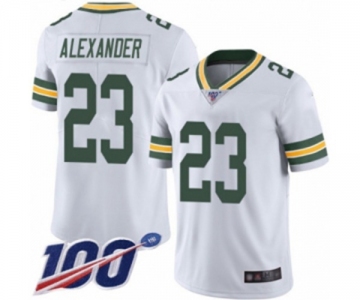 Men's Green Bay Packers #23 Jaire Alexander White Vapor Untouchable Limited Player 100th Season Football Jersey