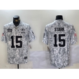 Men's Green Bay Packers #23 Starr 2024 Arctic Camo Salute To Service Limited Stitched Football Jersey