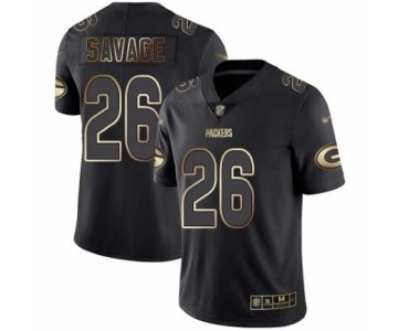 Men's Green Bay Packers #26 Darnell Savage Jr. Limited Black Gold Vapor Untouchable Limited Football Jersey