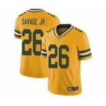 Men's Green Bay Packers #26 Darnell Savage Jr. Limited Gold Rush Vapor Untouchable Football Jersey