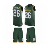 Men's Green Bay Packers #26 Darnell Savage Jr. Limited Green Tank Top Suit Football Jersey