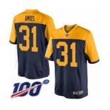 Men's Green Bay Packers #31 Adrian Amos Limited Navy Blue Alternate 100th Season Football Jersey