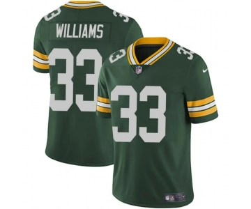 Men's Green Bay Packers #33 Evan Williams Green Vapor Untouchable Limited Football Stitched Jersey