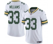 Men's Green Bay Packers #33 Evan Williams White Vapor Untouchable Limited Football Stitched Jersey