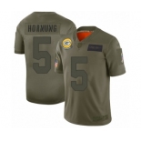 Men's Green Bay Packers #5 Paul Hornung Limited Camo 2019 Salute to Service Football Jersey