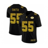 Men's Green Bay Packers #55 Za'Darius Smith Black Leopard Print Fashion Vapor Limited Football Jersey