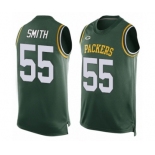 Men's Green Bay Packers #55 Za'Darius Smith Limited Green Player Name & Number Tank Top Football Jersey