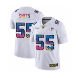 Men's Green Bay Packers #55 Za'Darius Smith White Multi-Color 2020 Football Crucial Catch Limited Football Jersey