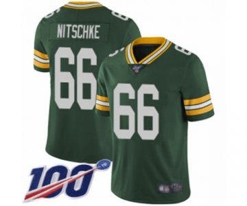 Men's Green Bay Packers #66 Ray Nitschke Green Team Color Vapor Untouchable Limited Player 100th Season Football Jersey