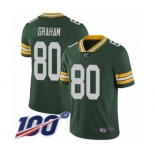 Men's Green Bay Packers #80 Jimmy Graham Green Team Color Vapor Untouchable Limited Player 100th Season Football Jersey