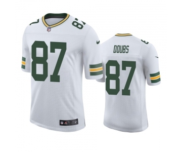 Men's Green Bay Packers #87 Romeo Doubs White Stitched NFL Vapor Untouchable Limited Jersey