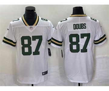 Men's Green Bay Packers #87 Romeo Doubs White Vapor Untouchable Limited Stitched Jersey