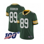 Men's Green Bay Packers #89 Dave Robinson Green Team Color Vapor Untouchable Limited Player 100th Season Football Jersey