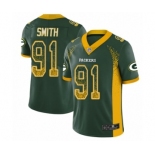 Men's Green Bay Packers #91 Preston Smith Limited Green Rush Drift Fashion Football Jersey