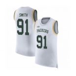 Men's Green Bay Packers #91 Preston Smith White Rush Player Name & Number Tank Top Football Jersey