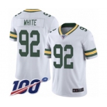 Men's Green Bay Packers #92 Reggie White Vapor Untouchable Limited Player 100th Season Football Jersey