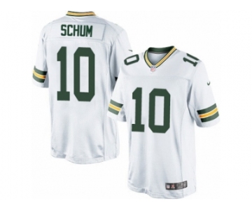 Men's Nike Green Bay Packers #10 Jacob Schum Limited White NFL Jersey