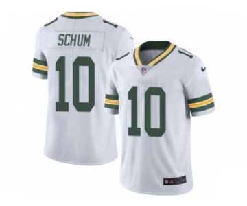 Men's Nike Green Bay Packers #10 Jacob Schum Limited White Rush NFL Jersey