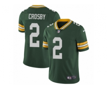 Men's Nike Green Bay Packers #2 Mason Crosby Vapor Untouchable Limited Green Team Color NFL Jersey