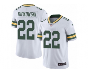 Men's Nike Green Bay Packers #22 Aaron Ripkowski Limited White Rush NFL Jersey