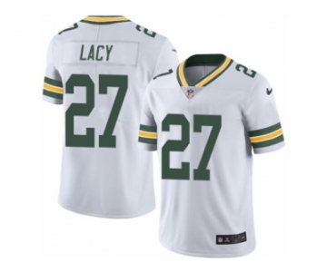 Men's Nike Green Bay Packers #27 Eddie Lacy Limited White Rush NFL Jersey