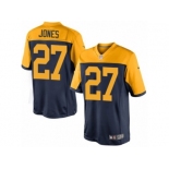 Men's Nike Green Bay Packers #27 Josh Jones Limited Navy Blue Alternate NFL Jersey