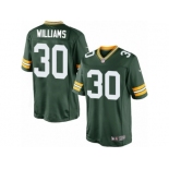 Men's Nike Green Bay Packers #30 Jamaal Williams Limited Green Team Color NFL Jersey