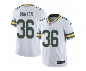 Men's Nike Green Bay Packers #36 LaDarius Gunter Limited White Rush NFL Jersey