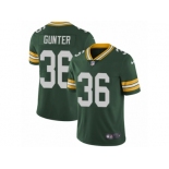 Men's Nike Green Bay Packers #36 LaDarius Gunter Vapor Untouchable Limited Green Team Color NFL Jersey