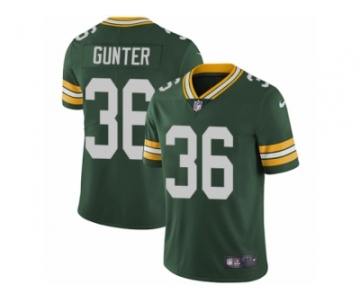 Men's Nike Green Bay Packers #36 LaDarius Gunter Vapor Untouchable Limited Green Team Color NFL Jersey