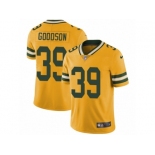 Men's Nike Green Bay Packers #39 Demetri Goodson Limited Gold Rush NFL Jersey