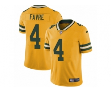 Men's Nike Green Bay Packers #4 Brett Favre Limited Gold Rush NFL Jersey